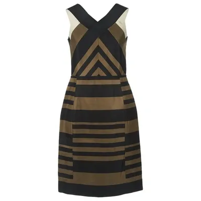 Pre-owned Lanvin Mid-length Dress In Brown