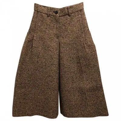 Pre-owned Sacai Wool Bermuda In Khaki