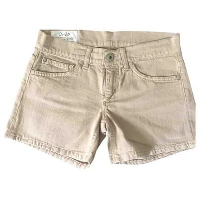 Pre-owned Dondup Beige Denim - Jeans Shorts