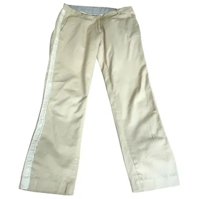 Pre-owned Swildens Straight Pants In Beige