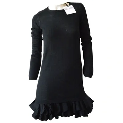 Pre-owned Red Valentino Black Wool Dress