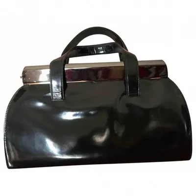 Pre-owned Prada Leather Handbag In Black