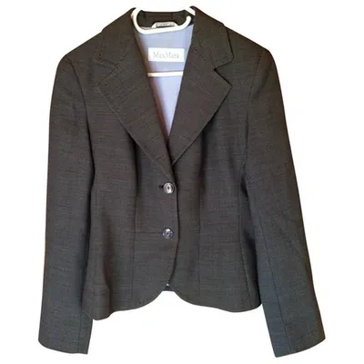 Pre-owned Max Mara Wool Blazer In Black