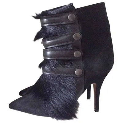 Pre-owned Isabel Marant Ankle Boots In Black