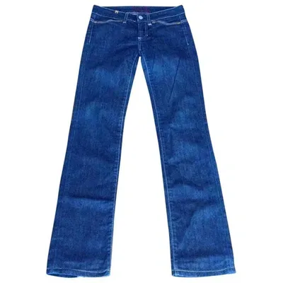 Pre-owned Notify Straight Jeans In Blue