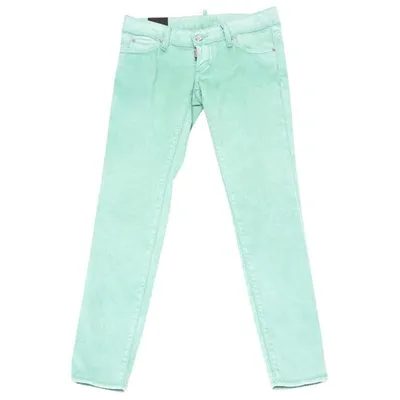 Pre-owned Dsquared2 Slim Jeans In Green