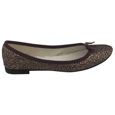 Pre-owned Repetto Cloth Ballet Flats In Purple