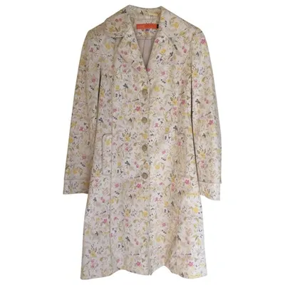 Pre-owned Cynthia Rowley Coat In Beige