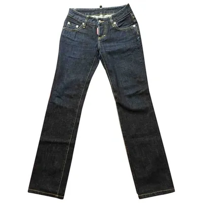 Pre-owned Dsquared2 Straight Jeans In Blue