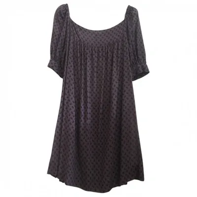 Pre-owned By Malene Birger Mini Dress In Purple