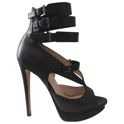 Pre-owned Nicholas Kirkwood Leather Sandals In Black