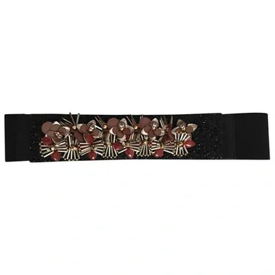 Pre-owned Marni Cloth Belt In Black