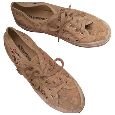 Pre-owned Superga Trainers In Beige