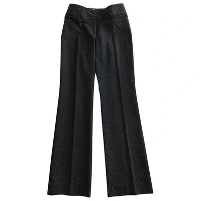 Pre-owned Dolce & Gabbana Wool Trousers In Brown