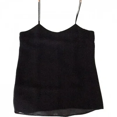 Pre-owned Philipp Plein Silk Camisole In Black