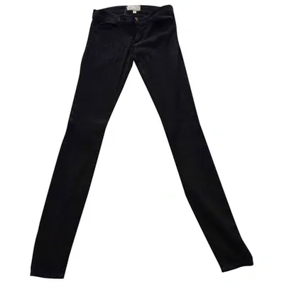 Pre-owned Current Elliott Slim Jeans In Black