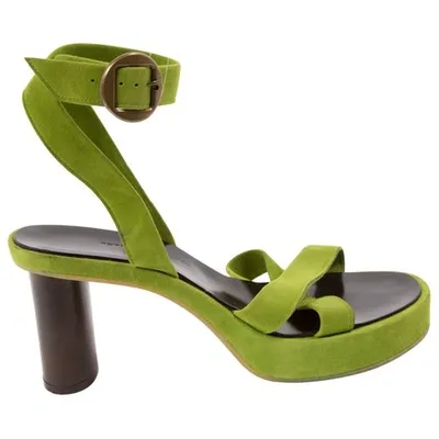 Pre-owned Robert Clergerie Sandals In Green