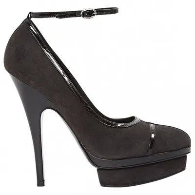 Pre-owned Saint Laurent Heels In Black