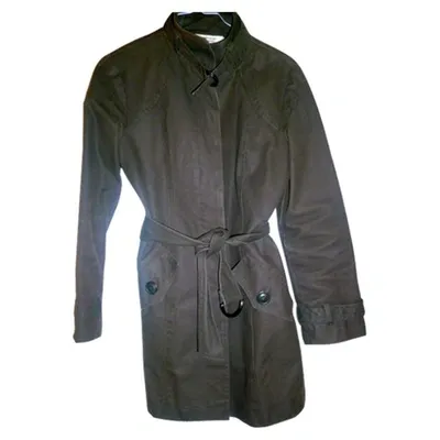 Pre-owned Comptoir Des Cotonniers Grey Cotton Trench Coat