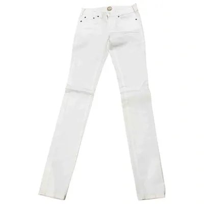 Pre-owned Notify White Cotton - Elasthane Jeans