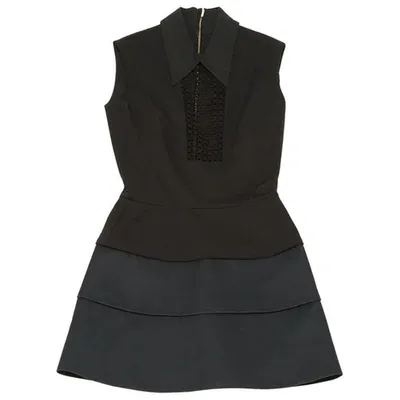 Pre-owned Victoria Beckham Mini Dress In Black