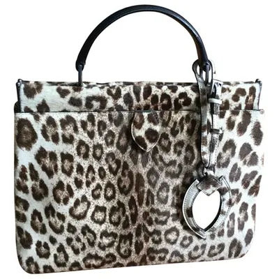 Pre-owned Alaïa Pony-style Calfskin Handbag In Ecru