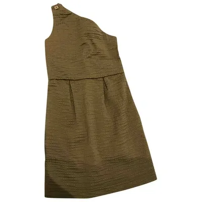 Pre-owned Chloé Mid-length Dress In Khaki