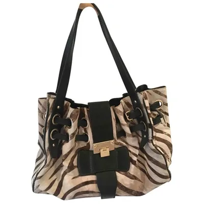 Pre-owned Jimmy Choo Pony-style Calfskin Handbag In Multicolour