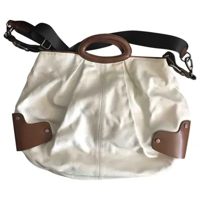 Pre-owned Marni Leather Handbag In White