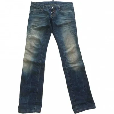 Pre-owned Dsquared2 Straight Jeans In Blue