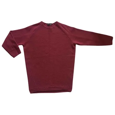 Pre-owned Avelon Wool Jumper In Burgundy