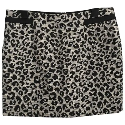 Pre-owned Comptoir Des Cotonniers Mini Skirt In Black