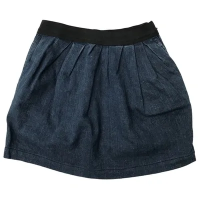 Pre-owned Lanvin Mini Skirt In Blue