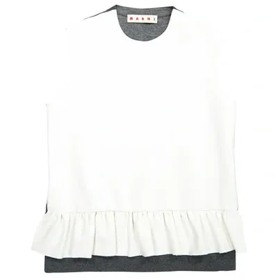 Pre-owned Marni Wool Top In White