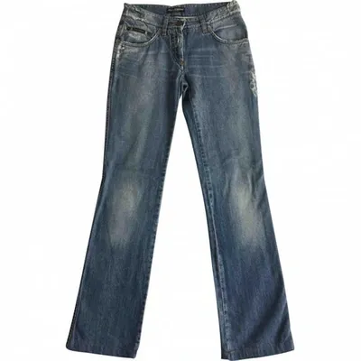 Pre-owned Dolce & Gabbana Straight Jeans In Blue