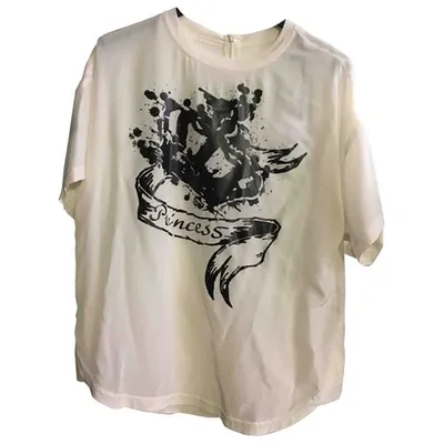 Pre-owned Red Valentino White Silk  Top