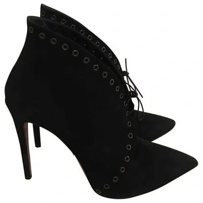 Pre-owned Prada Ankle Boots In Black