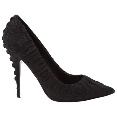 Pre-owned Elizabeth And James Cloth Heels In Black