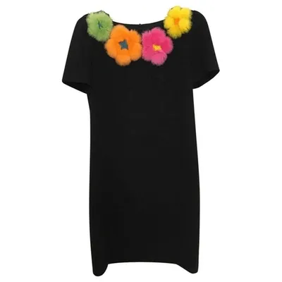 Pre-owned Moschino Mid-length Dress In Black