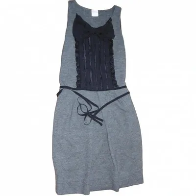 Pre-owned Red Valentino Grey Wool Dress