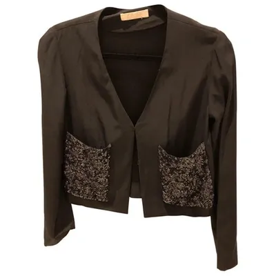 Pre-owned Chloé Silk Blazer In Navy