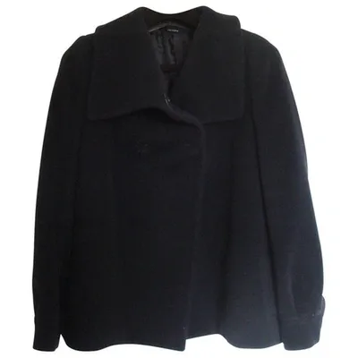 Pre-owned Joseph Wool Coat In Black