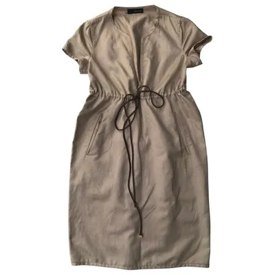 Pre-owned Dsquared2 Dress In Beige