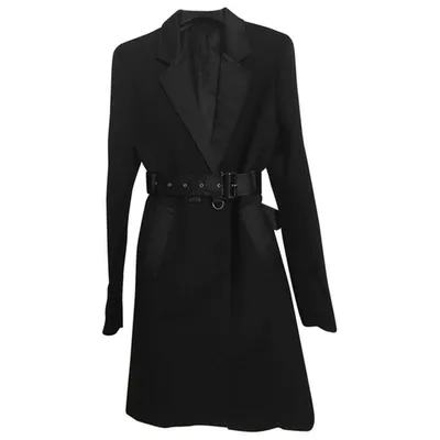 Pre-owned Costume National Coat In Black