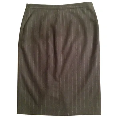 Pre-owned Joseph Wool Skirt In Navy