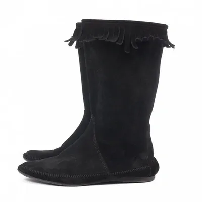 Pre-owned Jimmy Choo Black Suede Boots