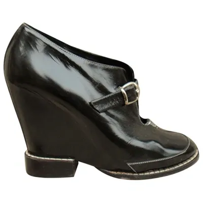 Pre-owned Chloé Leather Ankle Boots In Black