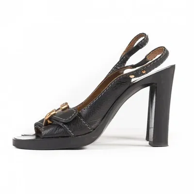 Pre-owned Chloé Black Leather Sandals