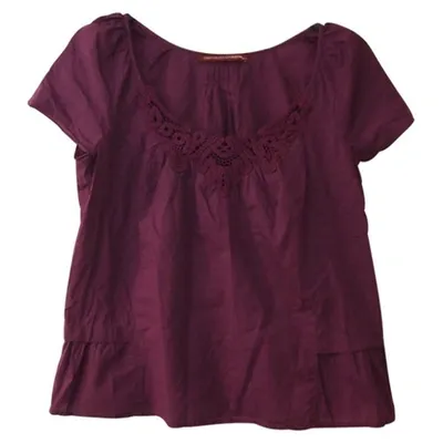 Pre-owned Comptoir Des Cotonniers Pink Cotton Top