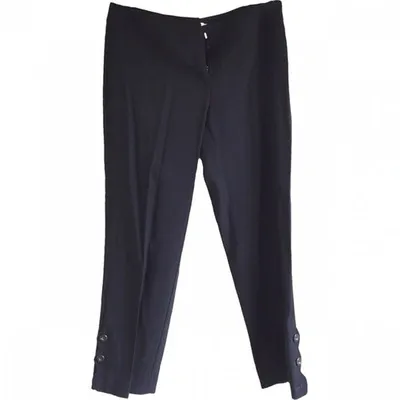 Pre-owned Red Valentino Black Wool Trousers